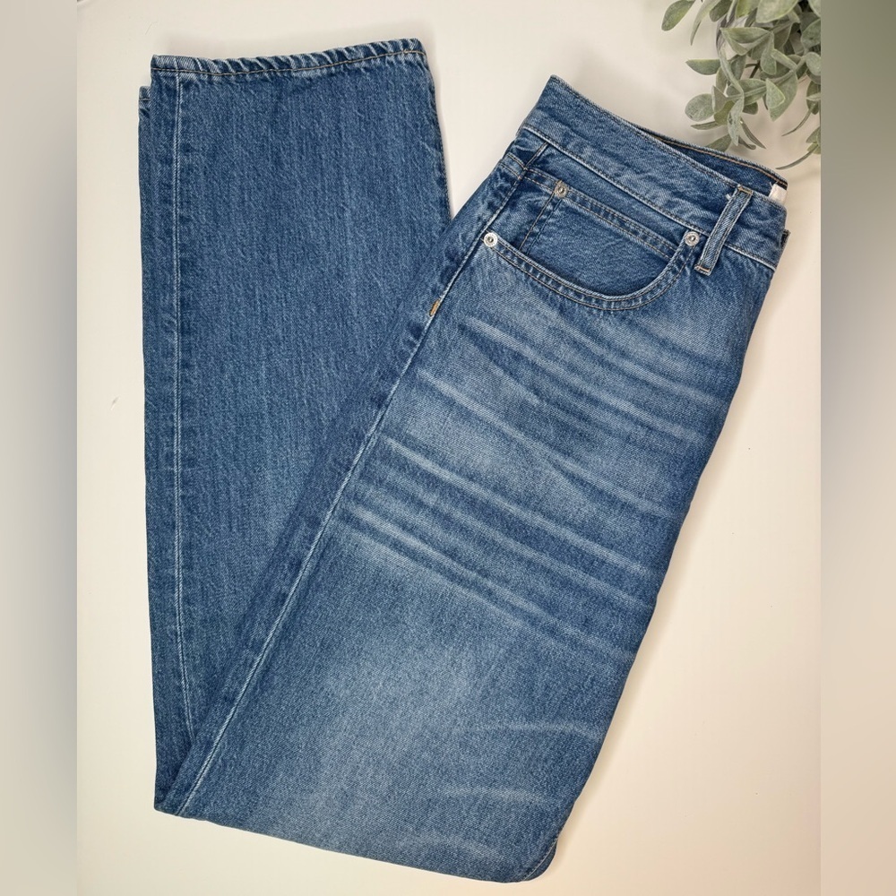 SIvrlake Denim Jeans Women’s Size 31 Wide Leg Baggy Mid Rise Cotton Minimalist